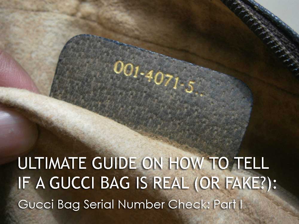 Authentic gucci serial numbers
